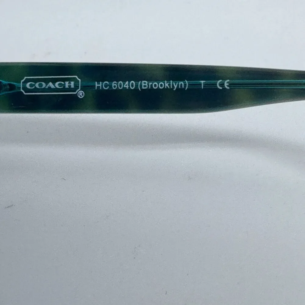 Coach Eyeglasses Frames HC 6040 5116 Brown Teal Full Rim‎ 50-16-135 15998